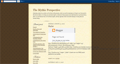 Desktop Screenshot of mythicperspectives.blogspot.com