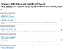 Tablet Screenshot of kidsbikesaccessoriesinsale.blogspot.com