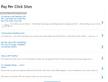 Tablet Screenshot of pay-per-click-sites-revealed.blogspot.com