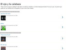 Tablet Screenshot of elojoylacalabaza.blogspot.com