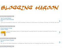 Tablet Screenshot of bloggingharoon.blogspot.com