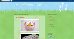 Desktop Screenshot of duquewishlist.blogspot.com