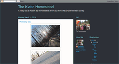 Desktop Screenshot of klattehomestead.blogspot.com