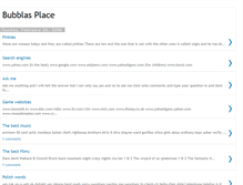 Tablet Screenshot of bubblasplace.blogspot.com