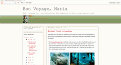 Desktop Screenshot of bonvoyagemaria.blogspot.com