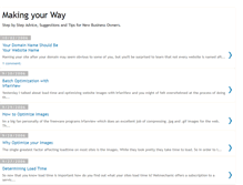 Tablet Screenshot of making-your-way.blogspot.com