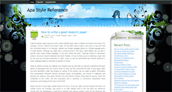 Desktop Screenshot of apa-style-reference.blogspot.com