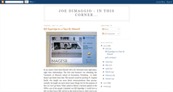Desktop Screenshot of joedimaggio-inthiscorner.blogspot.com