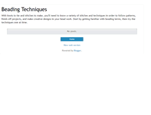 Tablet Screenshot of ajbbeadingtechniques.blogspot.com