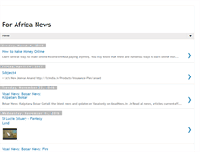 Tablet Screenshot of forafricanews.blogspot.com