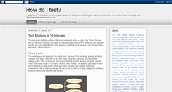 Desktop Screenshot of how-do-i-test.blogspot.com