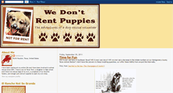 Desktop Screenshot of calsidyrose-wedontrentpuppies.blogspot.com