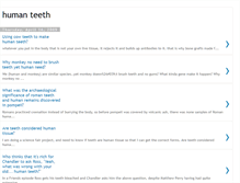 Tablet Screenshot of human-teeth.blogspot.com