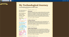 Desktop Screenshot of mytechnologicaljourney.blogspot.com