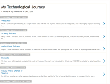 Tablet Screenshot of mytechnologicaljourney.blogspot.com