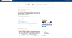 Desktop Screenshot of firstcraftofspring.blogspot.com