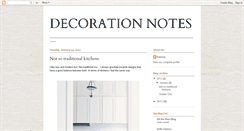 Desktop Screenshot of decorationnotes.blogspot.com