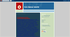 Desktop Screenshot of kvsdance.blogspot.com