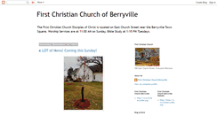 Desktop Screenshot of firstchristianchurchberryville.blogspot.com