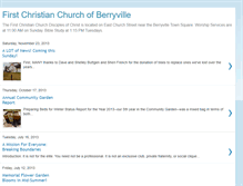 Tablet Screenshot of firstchristianchurchberryville.blogspot.com