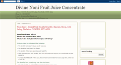 Desktop Screenshot of divinenonifruitjuice.blogspot.com