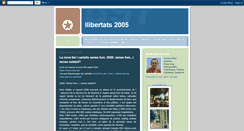Desktop Screenshot of llibertats2005.blogspot.com