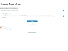Tablet Screenshot of koreanbeautyline.blogspot.com