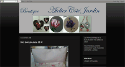 Desktop Screenshot of boutiqueateliercotejardin.blogspot.com