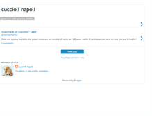 Tablet Screenshot of cucciolinapoli.blogspot.com