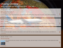 Tablet Screenshot of chasingchristinahuber.blogspot.com