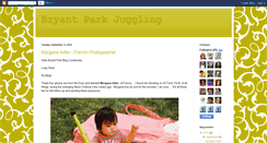 Desktop Screenshot of bryantparkjuggling.blogspot.com