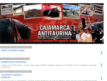 Tablet Screenshot of cajamarcaantitaurina.blogspot.com