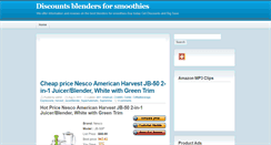 Desktop Screenshot of discountsblendersforsmoothies.blogspot.com