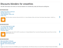 Tablet Screenshot of discountsblendersforsmoothies.blogspot.com