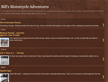 Tablet Screenshot of billsmotorcycleadventures.blogspot.com