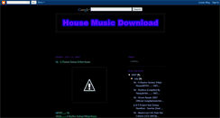 Desktop Screenshot of housemusicdownload.blogspot.com