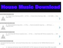 Tablet Screenshot of housemusicdownload.blogspot.com