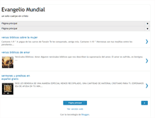 Tablet Screenshot of evangelio-mundial.blogspot.com