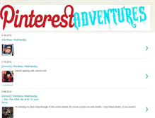 Tablet Screenshot of pinterestadventures.blogspot.com