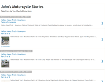 Tablet Screenshot of johnsmotorcyclestories.blogspot.com