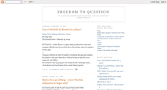 Desktop Screenshot of freedomtoquestion.blogspot.com