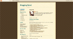 Desktop Screenshot of bloggingbend.blogspot.com