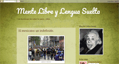 Desktop Screenshot of mentelibreylenguasuelta.blogspot.com