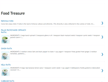 Tablet Screenshot of foodtreasure.blogspot.com