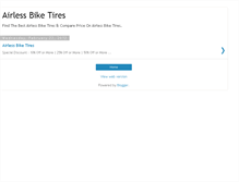 Tablet Screenshot of airlessbiketiresreviews.blogspot.com