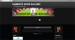 Desktop Screenshot of hamidiyespor.blogspot.com