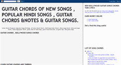 Desktop Screenshot of new-songs-guitar-chords.blogspot.com