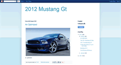 Desktop Screenshot of 2012-mustang-gt.blogspot.com