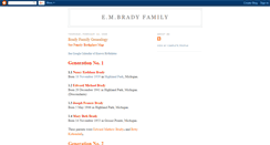 Desktop Screenshot of embradyfamily.blogspot.com