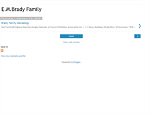 Tablet Screenshot of embradyfamily.blogspot.com